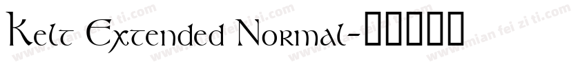 Kelt Extended Normal字体转换